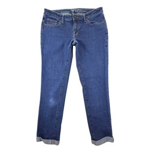 Gap 1969 Boyfriend Fit Selvedge Jeans Women's 27R Blue Rinse Mid Rise Straight